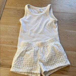 Crewcuts White Eyelet Kids Shorts